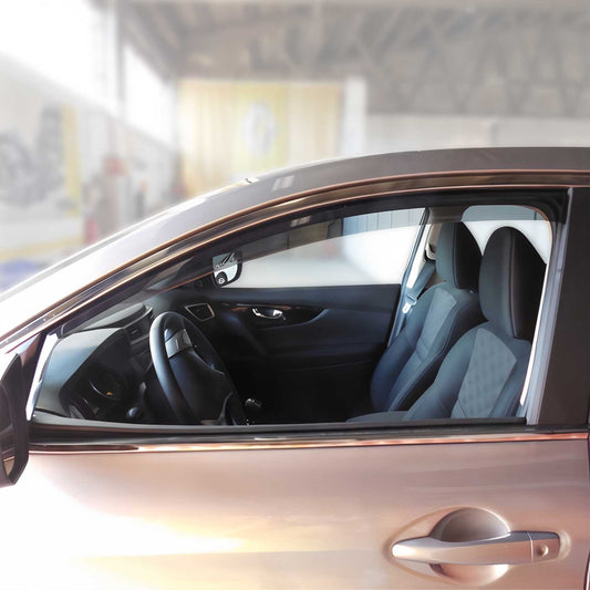 Windabweiser Regenabweiser für Nissan Qashqai J11 2014-2021 Dunkel Acryl 2tlg