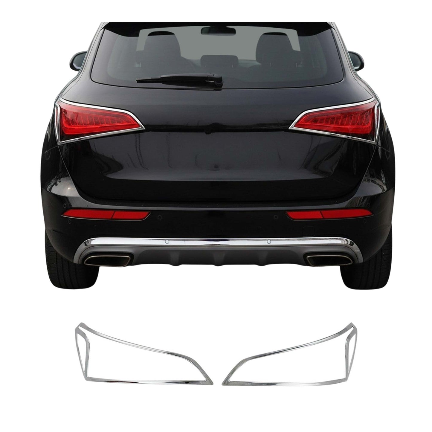 Rückleuchten Rücklicht Rahmen Zierblende für Audi Q5 8RB 2008-2017 Abs Chrom 2x