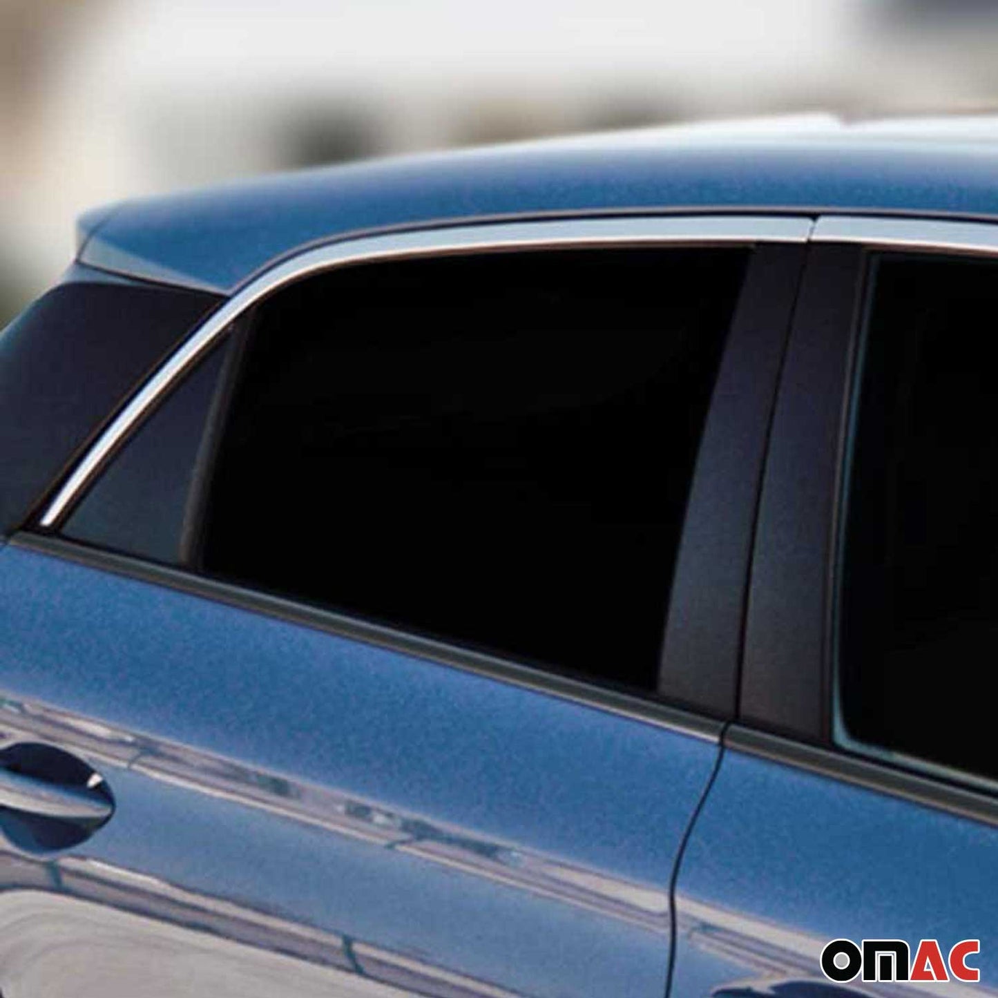 Benzi decorative pentru geamuri pentru Hyundai i20 2014-2020, hatchback superior, cromate, set 4 piese