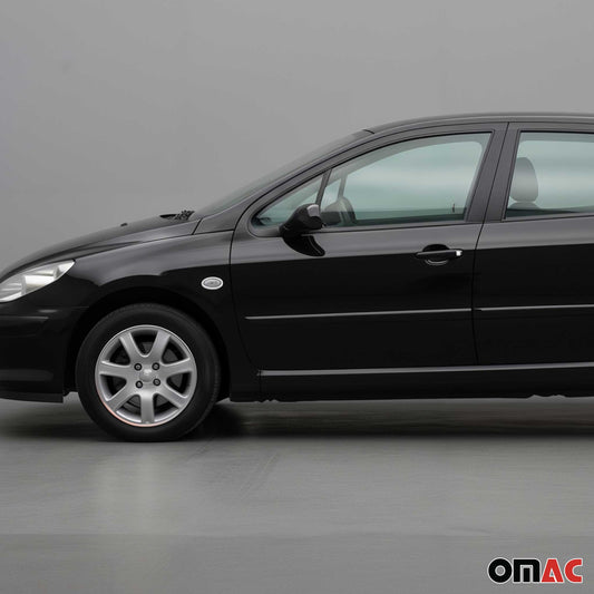 Blinkerrahmen Blinker Umrandung für Toyota Aygo 2005-2025 Edelstahl Silber 2x