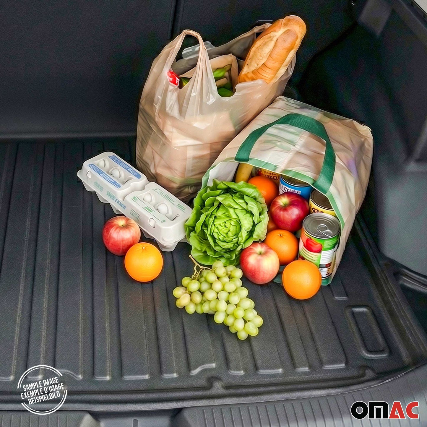 Kofferraumwanne Laderaumwanne für Ford C-Max 2 2010-2019 5tür Gummi TPE Schwarz