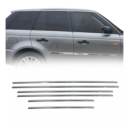 Fensterleisten Zierleisten für Range Rover Sport 2005-2014 Edelstahl Chrom 6tlg