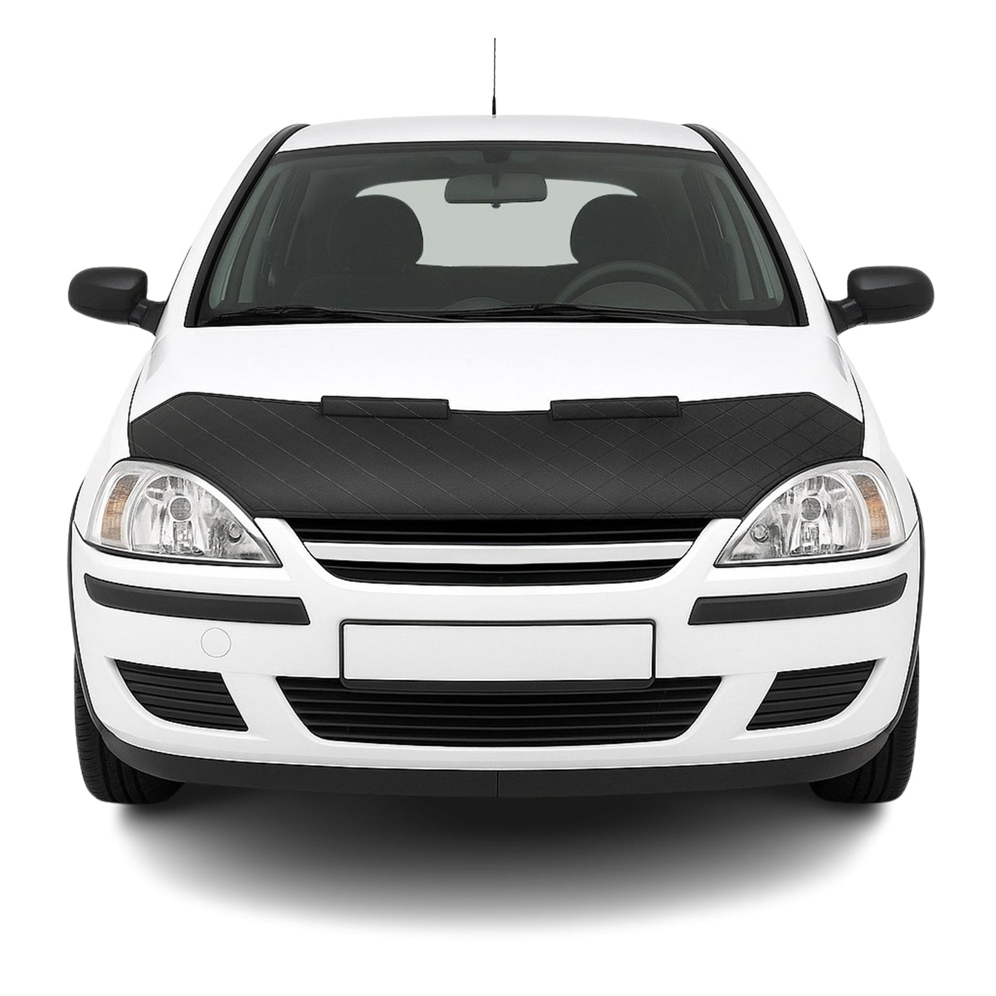 Schwarz Halb Haubenbra Steinschlagschutz Bonnet Bra für Opel Corsa C 2000-2006