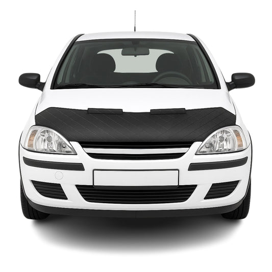 Schwarz Halb Haubenbra Steinschlagschutz Bonnet Bra für Opel Corsa C 2000-2006