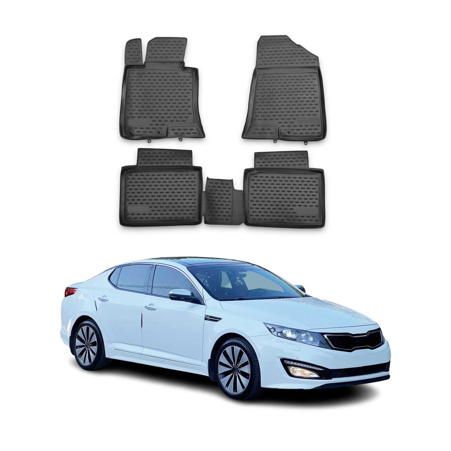 2011-2014 Kia Optima Fußmatten TPE Schwarz 4 tlg