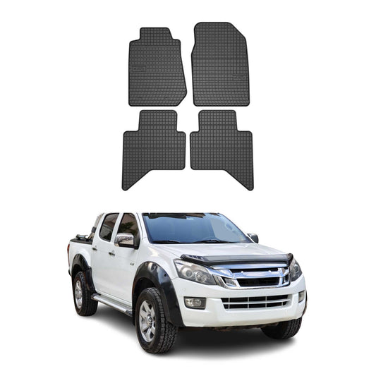 2011-2018 Isuzu D-Max Fußmatten Gummi Schwarz 4 tlg