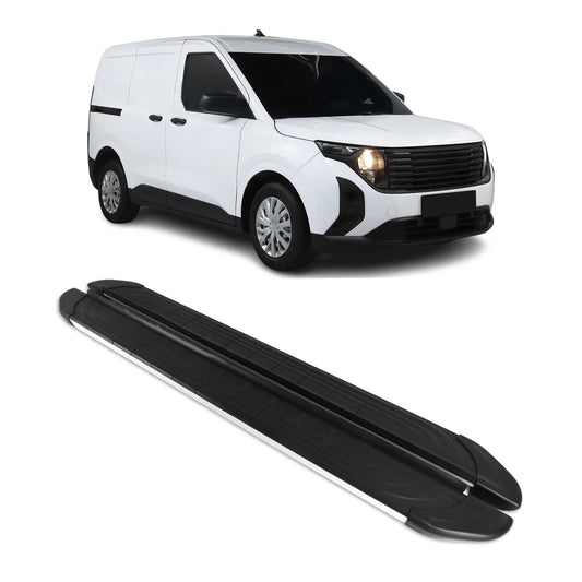 Praguri laterale aluminiu negru argintiu pentru Ford Tourneo Courier 2023-2025