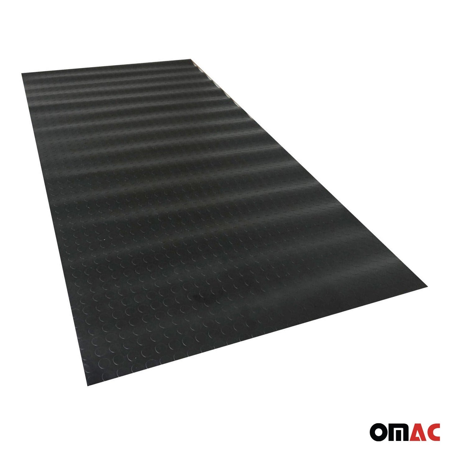 Antirutschmatte Bodenbelag Fußmatte Runde Optik 100 x 200 cm Schwarz
