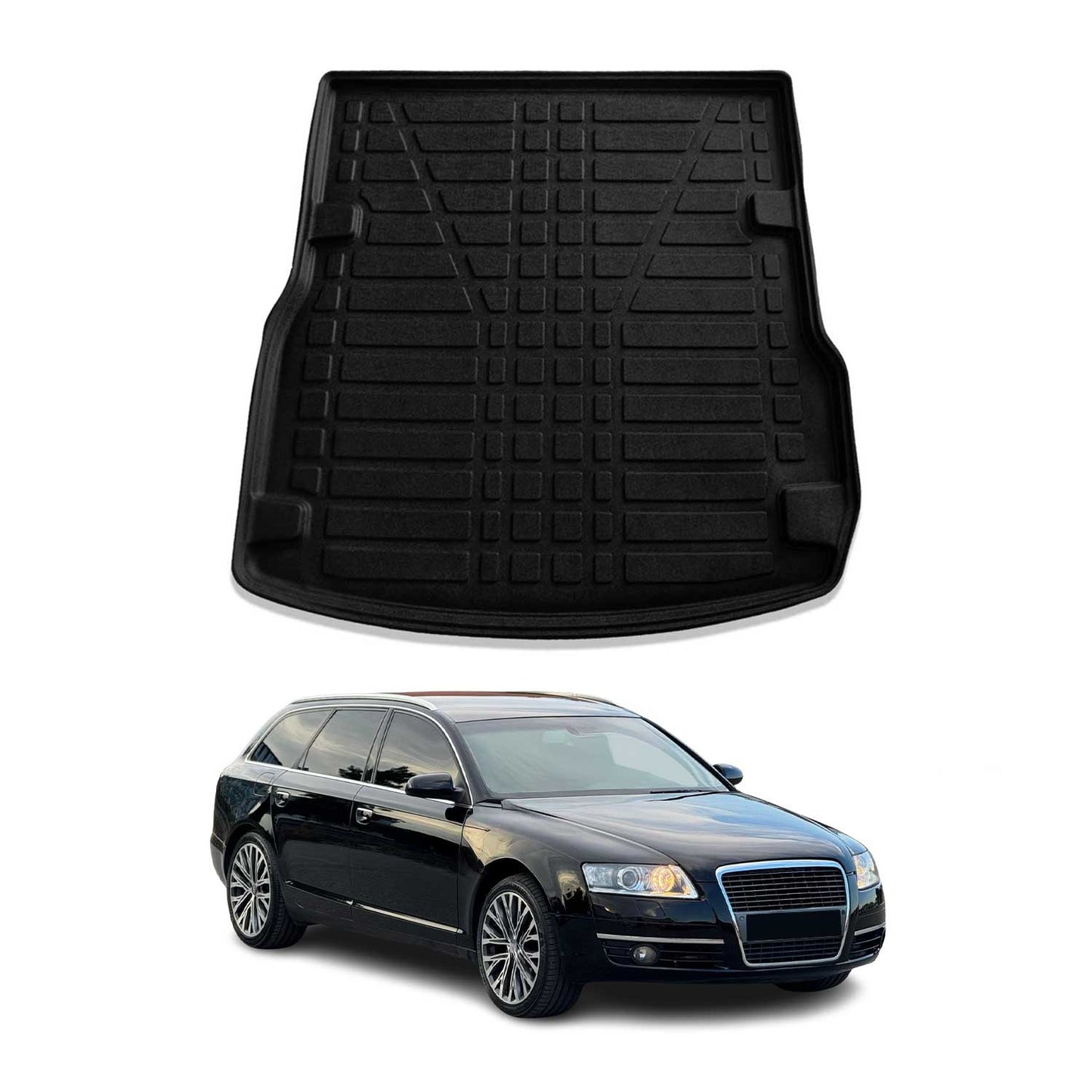 Protecție portbagaj/căptușeală bagaje pentru Audi A6 Avant Allroad C6 2004-2011, cauciuc TPE
