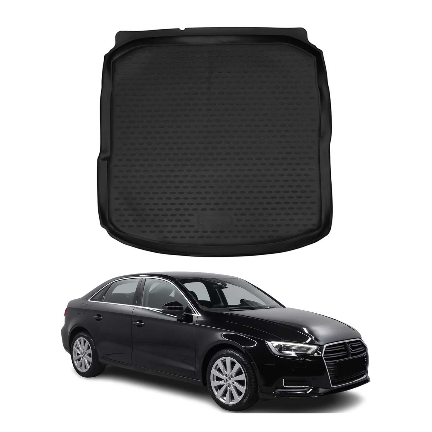 Covoraș portbagaj/tapițerie portbagaj pentru Audi A3 8V Sedan 2013-2020, cauciuc TPE