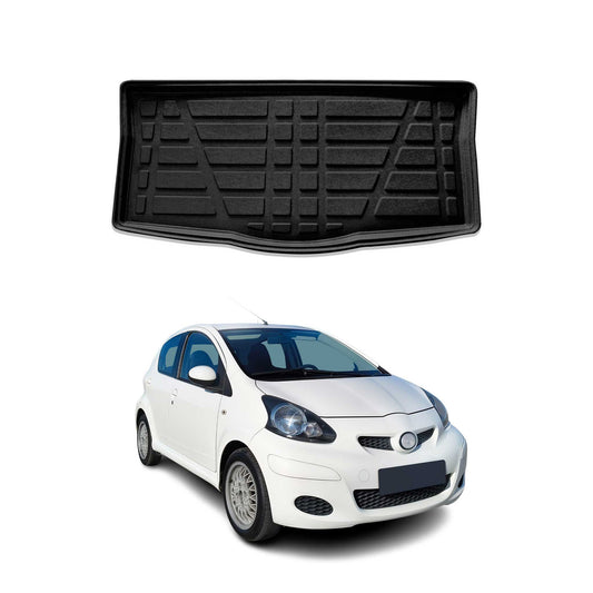 Protecție portbagaj/căptușeală marfă pentru Toyota Aygo 2005-2014, cauciuc TPE, negru