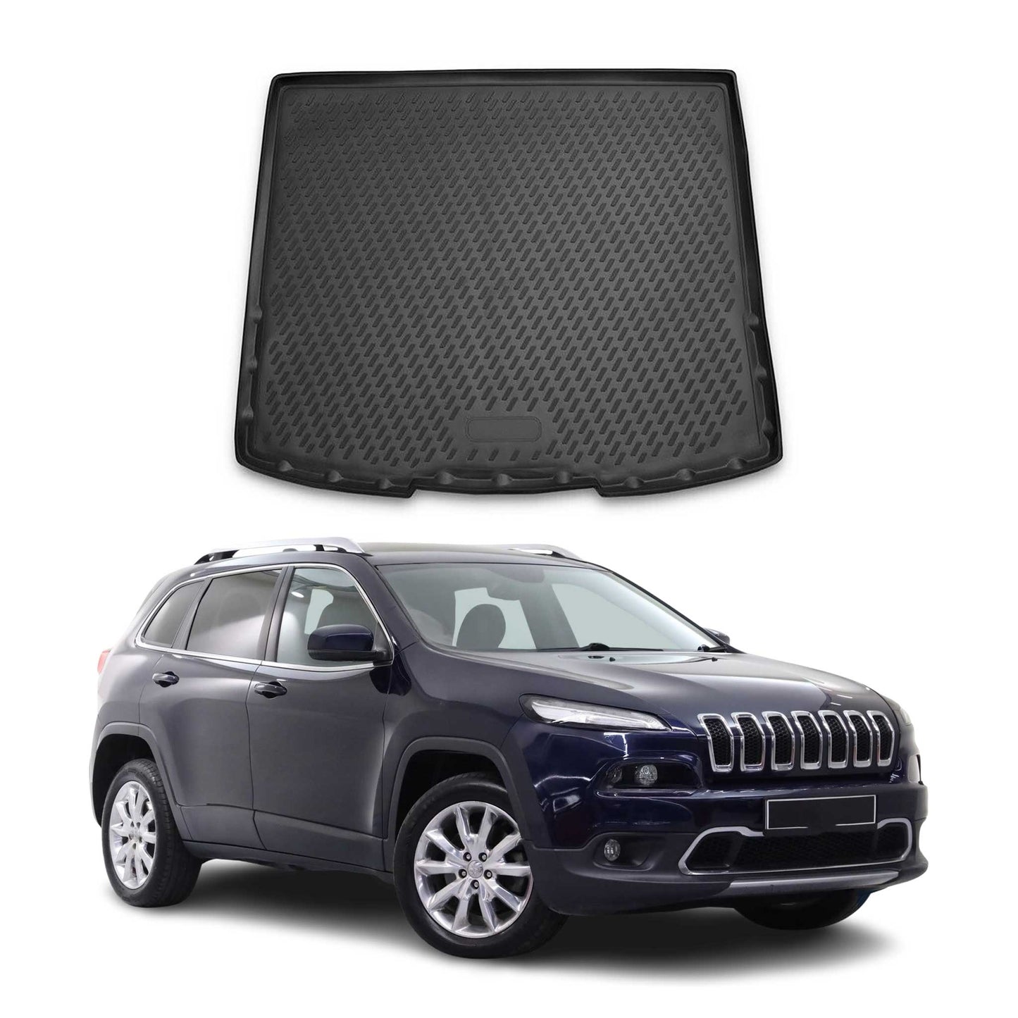 Covoraș portbagaj/tapițerie portbagaj pentru Jeep Cherokee 2013-2019, cauciuc TPE, negru