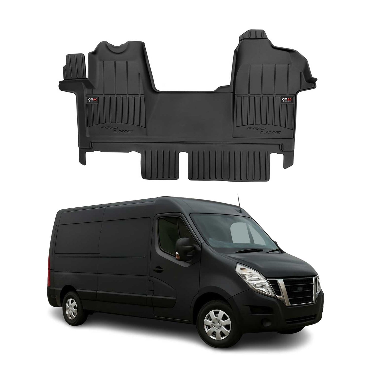 2011-2025 Nissan NV400 Fußmatten TPE Schwarz 1 tlg