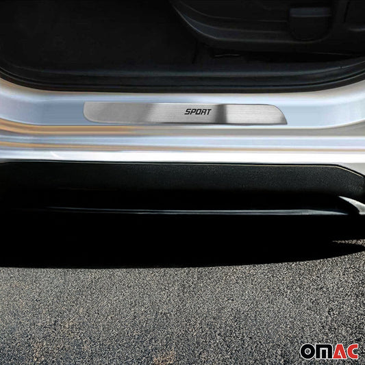 Einstiegsleisten Türschweller Sport für Volvo XC60 2017-2025 Edelstahl Silber 4x