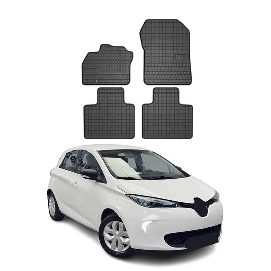 2012-2019 Renault Zoe Fußmatten Gummi Schwarz 4 tlg