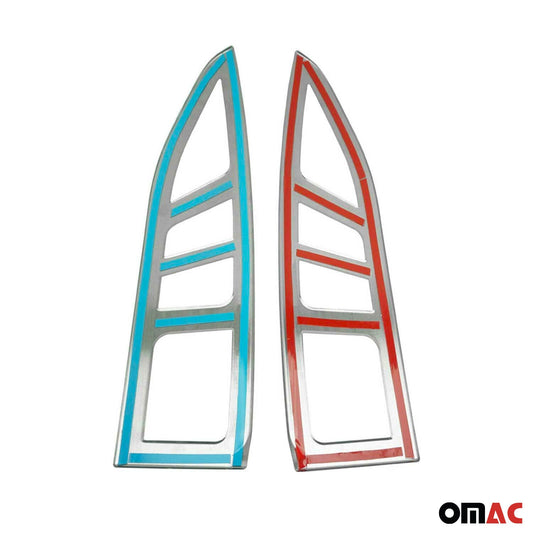 Rücklicht Leisten Heckleuchte für Peugeot Partner Tepee 2008-2012 Edelstahl 2tlg