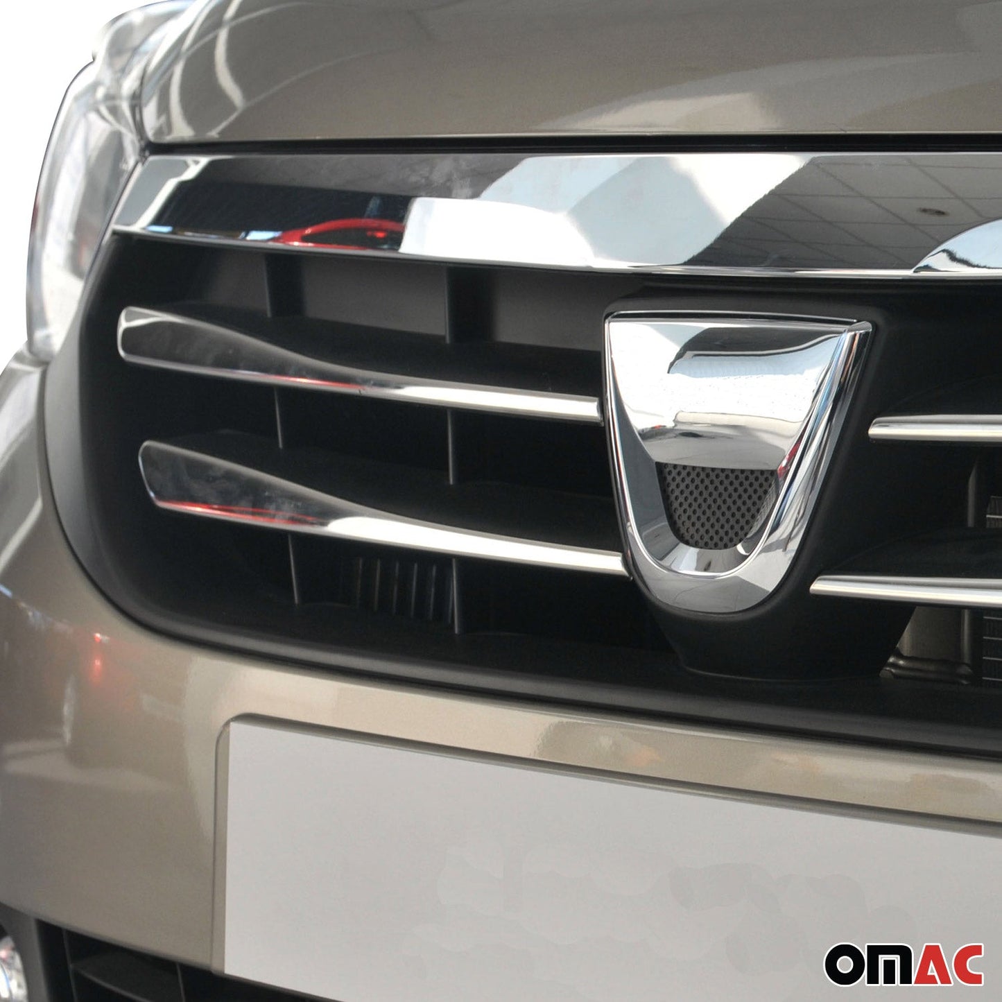 Benzi grilă radiator pentru Dacia Lodgy Stepway 2013-2024 Crom Argintiu