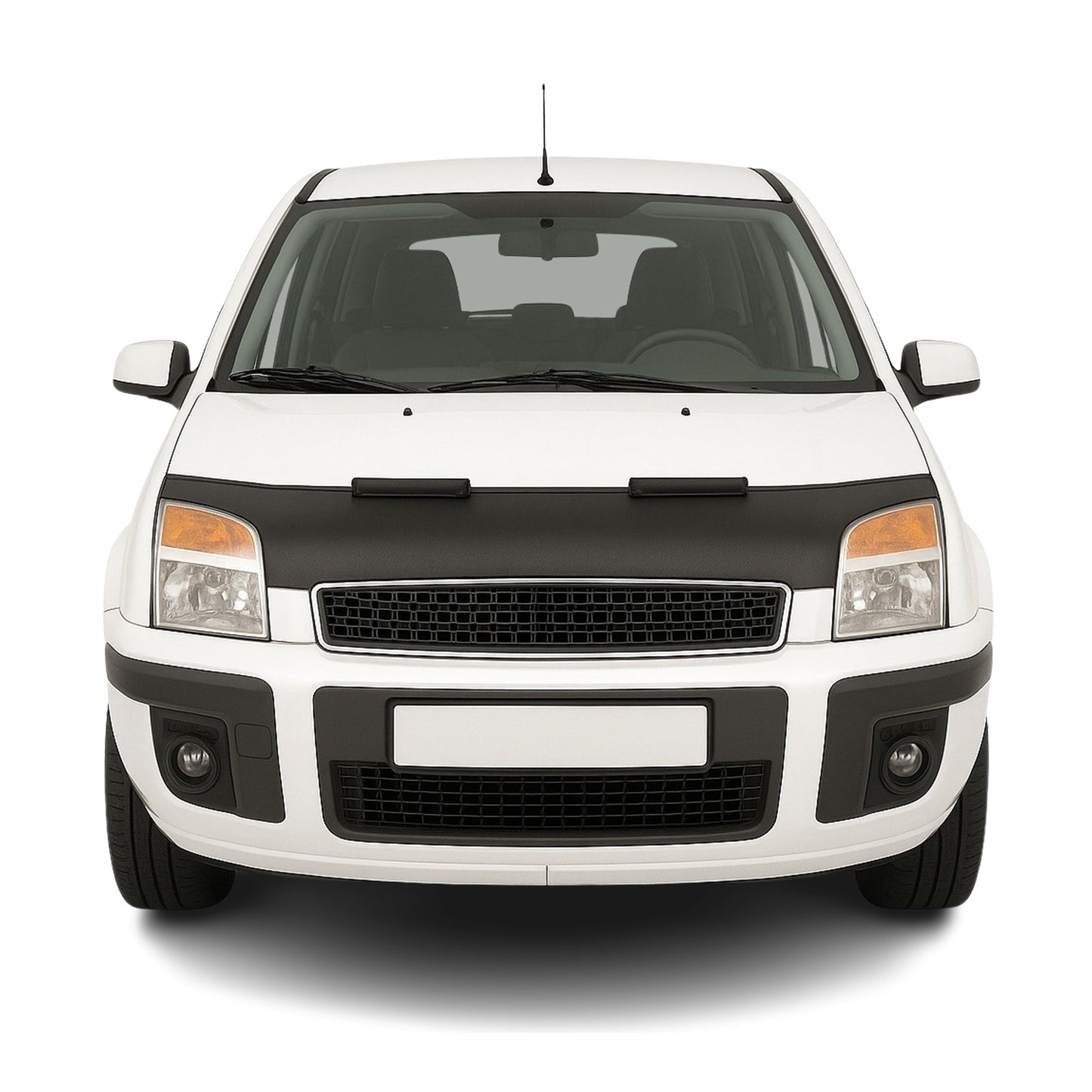 Haubenbra Steinschlagschutz Bonnet Bra für Ford Fusion 2006-2012 Schwarz Halb