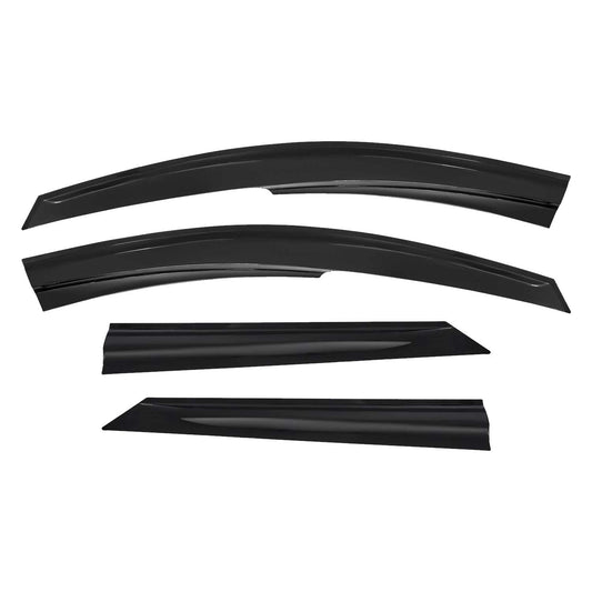 Windabweiser Regenabweiser für Dacia Logan 2004-2012 Acryl Schwarz 4 tlg