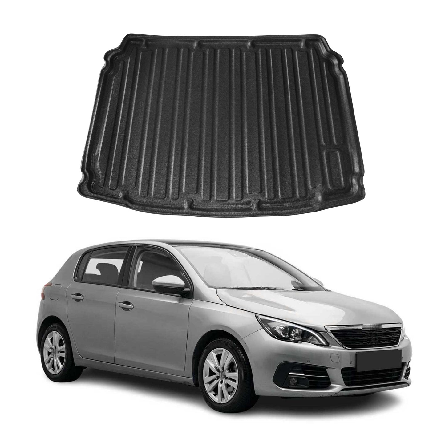 Kofferraumwanne Laderaumwanne für Peugeot 308 2014-2021 5tür Schrägheck Gummi