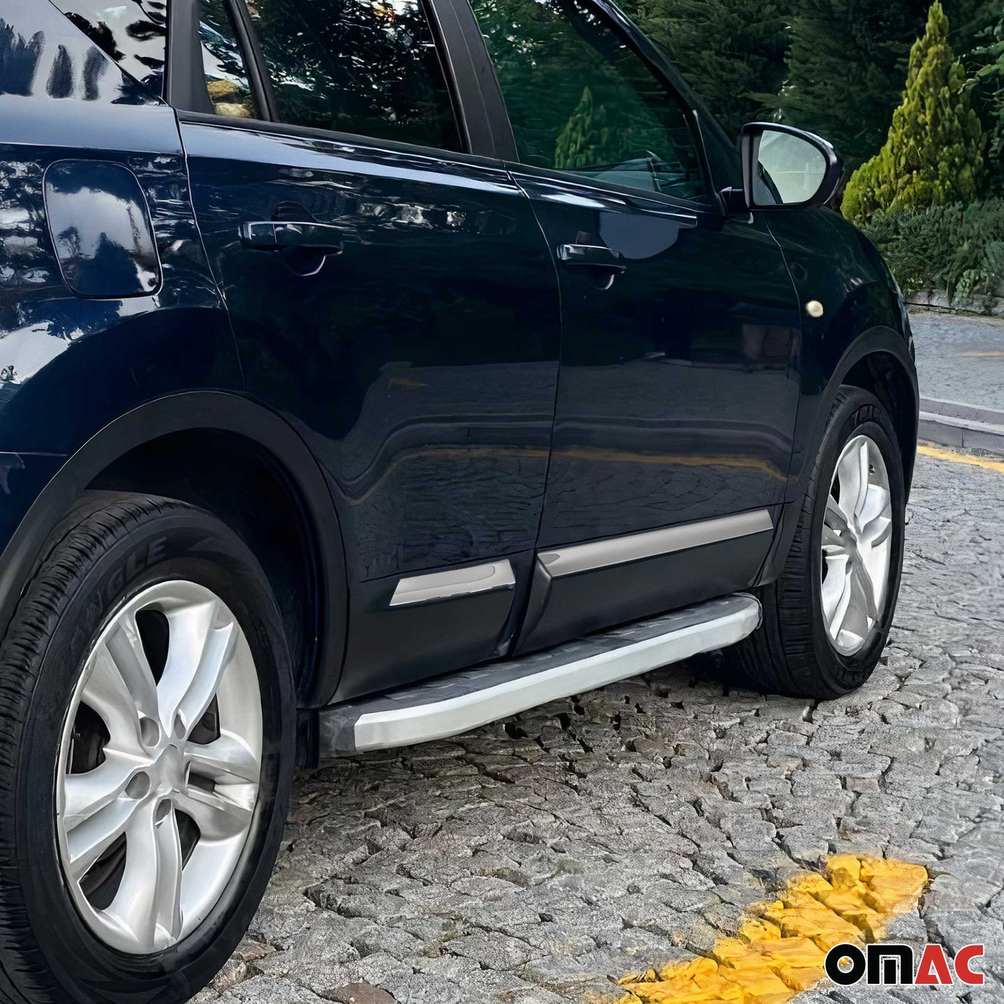 Seitentürleiste Türschutzleiste für Nissan Qashqai J10 2006-2014 Edelstahl 4x