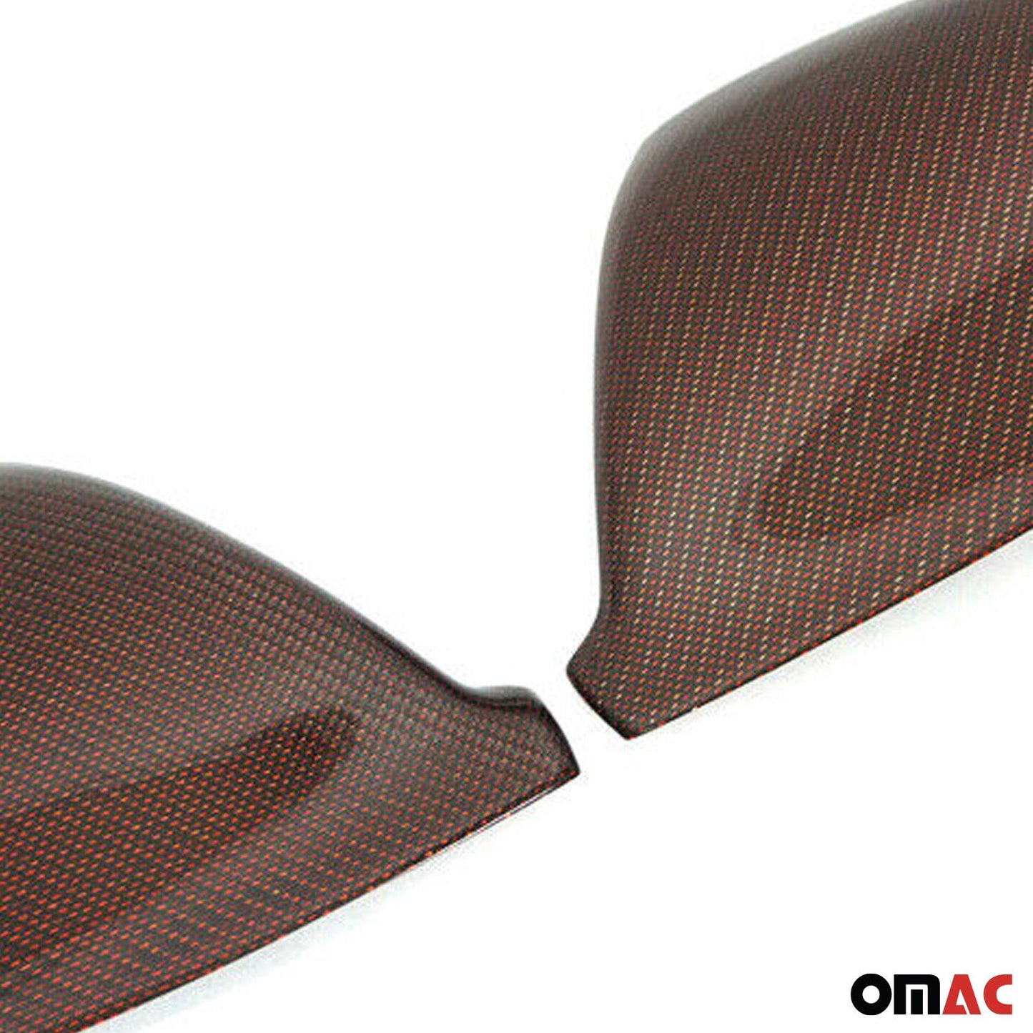 Spiegelkappen Spiegelabdeckung für VW Multivan T5 2009-2015 Kohlefaser Rot