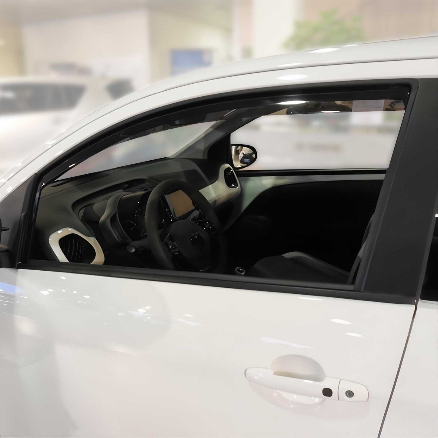 Windabweiser Regenabweiser für Toyota Aygo 2014-2024 5tür Dunkel Acryl 2tlg