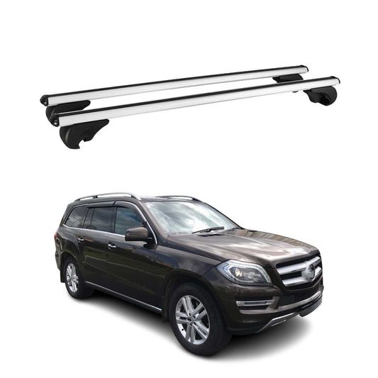 Dachträger Grundtäger für Mercedes GL Klasse X166 2013-2016 75kg Alu Silber 2x