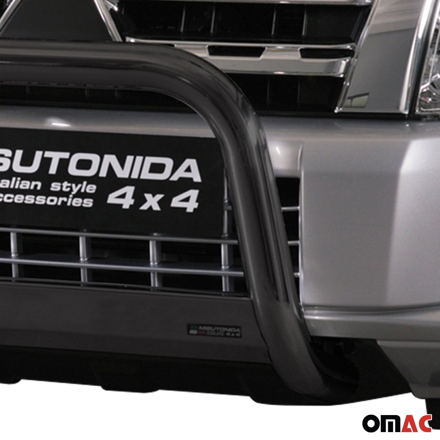 Frontbügel Frontschutzbügel für Mitsubishi Pajero 2012-2018 ø63mm Stahl Schwarz