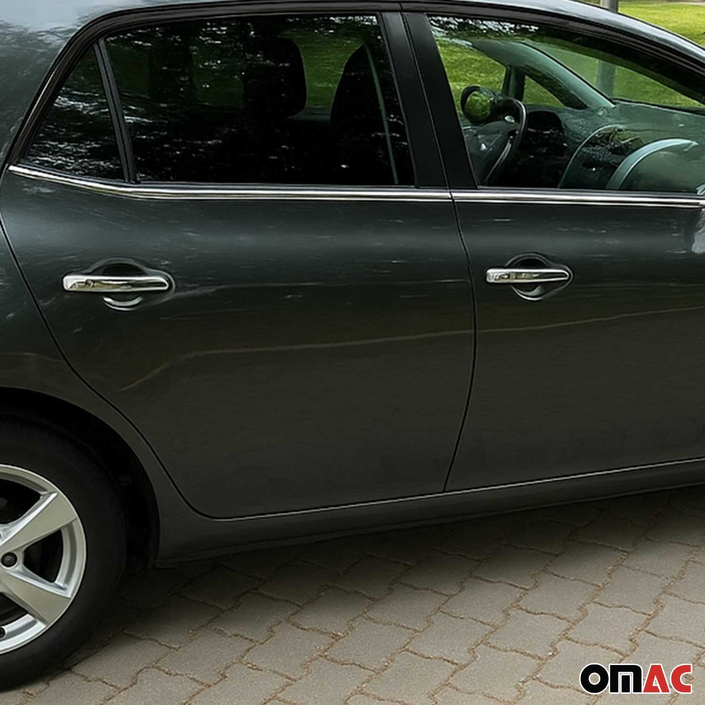 Benzi decorative pentru geamuri pentru Toyota Auris 2006-2012, oțel inoxidabil cromat, 4 bucăți