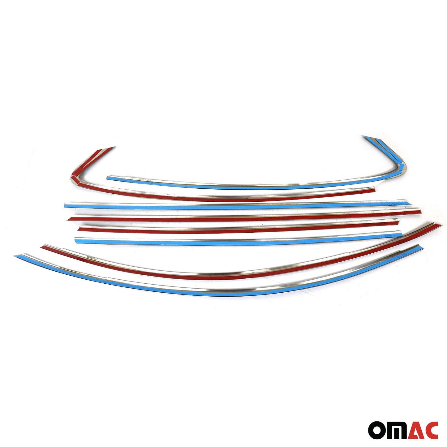 Fensterleisten Zierleisten für Ford Focus 2018-2021 Edelstahl Dunkel 8tlg