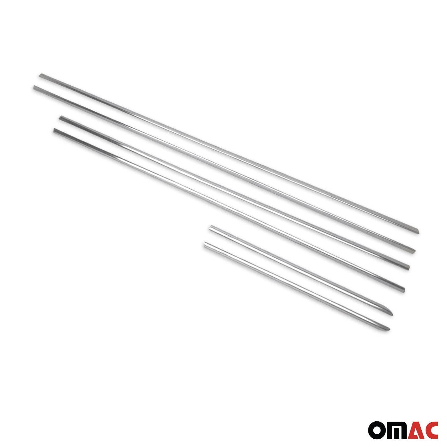 Benzi decorative pentru geamuri Kia Sorento 2009-2014, oțel inoxidabil cromat, 6 bucăți