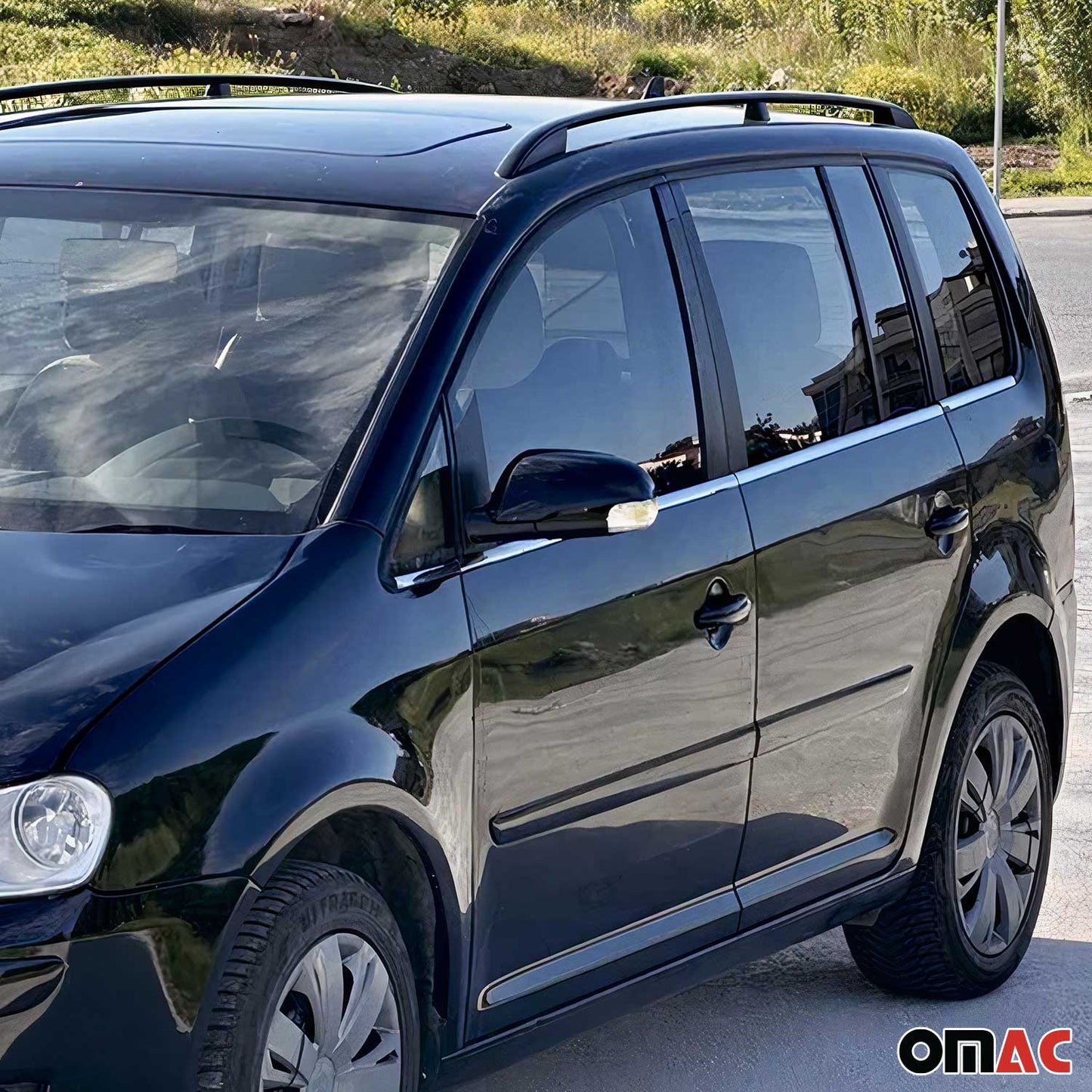 Fensterleisten Zierleisten für VW Touran 2003-2010 Edelstahl Chrom 8tlg