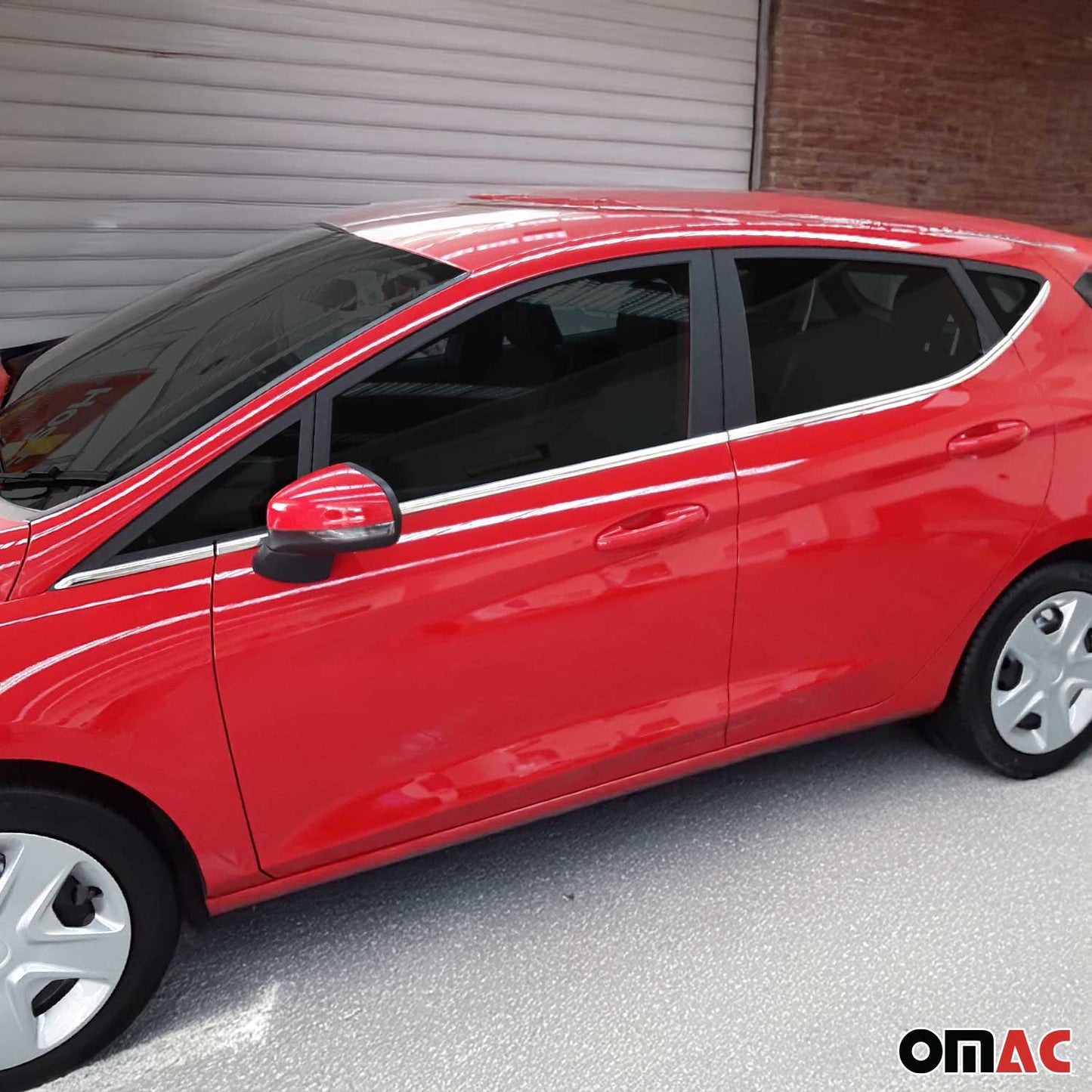 Fensterleisten Zierleisten für Ford Fiesta Schrägheck 2017-2021 Edelstahl 8tlg