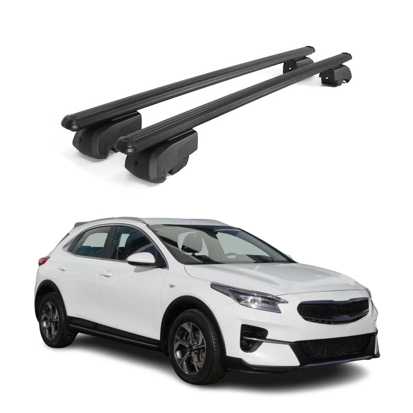 Dachträger Gepäckträger für Kia Xceed 2019-2025 Querträger ABE Alu Schwarz