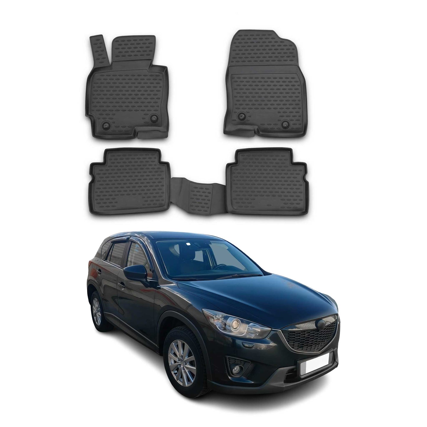 2012-2017 Mazda CX-5 Fußmatten TPE Schwarz 4 tlg