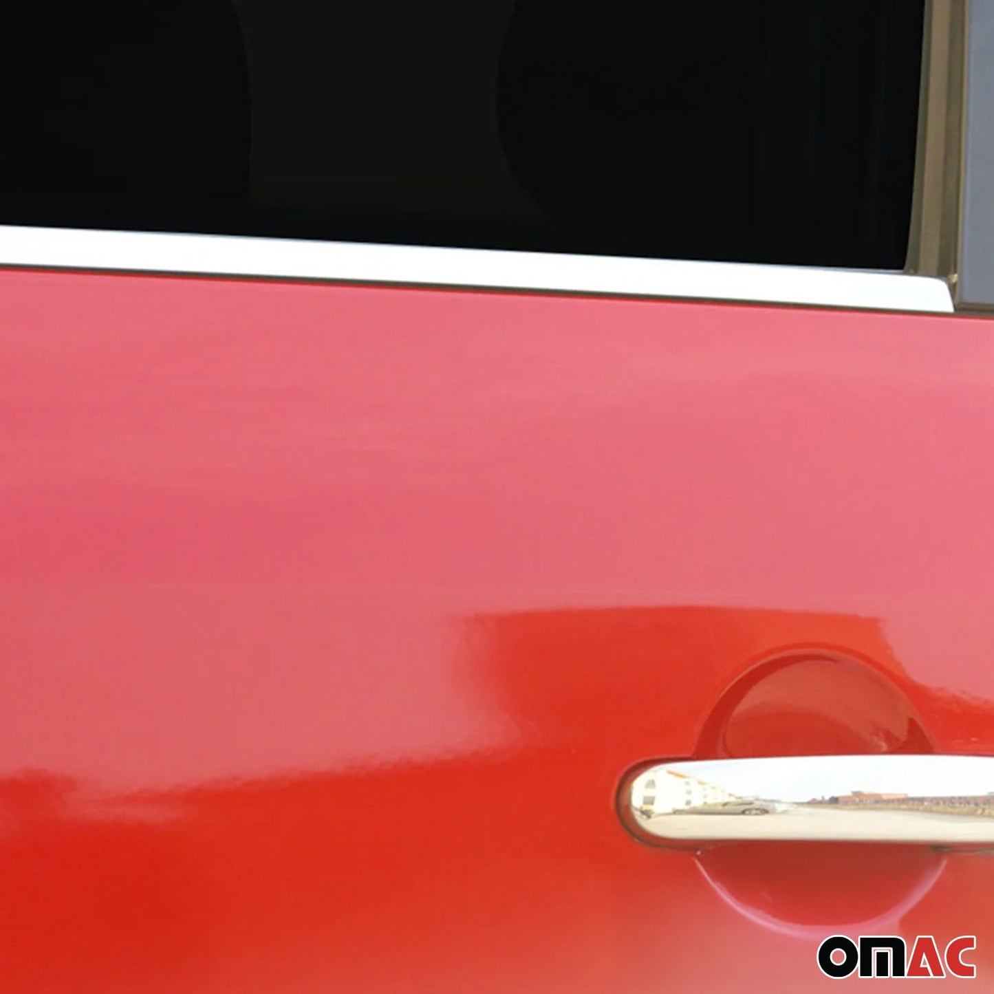 Benzi decorative pentru geamuri pentru VW Caddy 2003-2015, oțel inoxidabil cromat, 4 bucăți