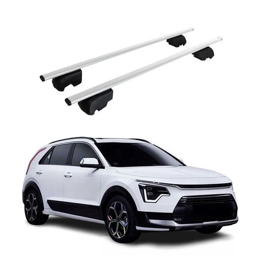 Dachträger Grundtäger für Kia Niro 2021-2025 75kg Metall Silber 2 tlg