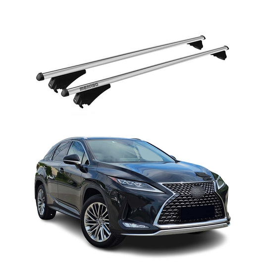 Menabo Dachträger Grundtäger für Lexus RX 2015-2019 75kg Aluminium Silber 2 tlg