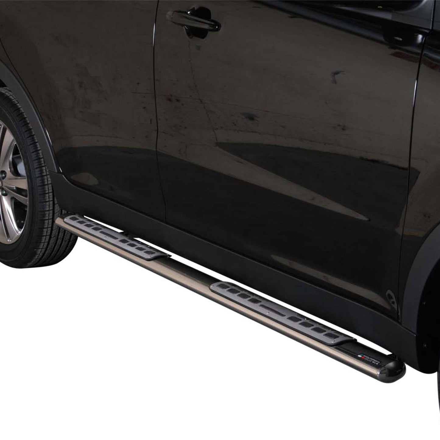 Edelstahl Seitenschweller Schwellerrohre für Ssangyong Korando 2011-2019 Silber