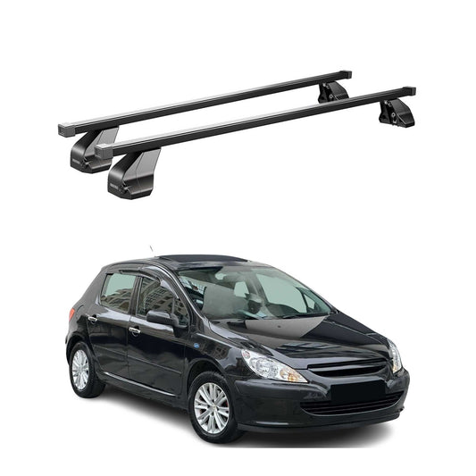 Menabo Dachträger Grundtäger für Peugeot 307 2001-2008 3tür 75kg Stahl Schwarz