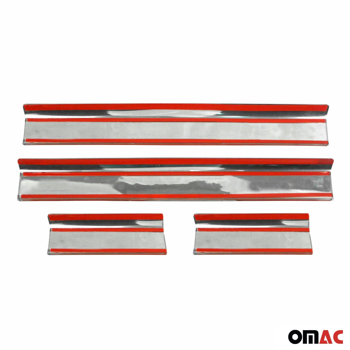 Ornamente prag uși pentru VW Tiguan 2007-2016, oțel inoxidabil, argintiu, 4x