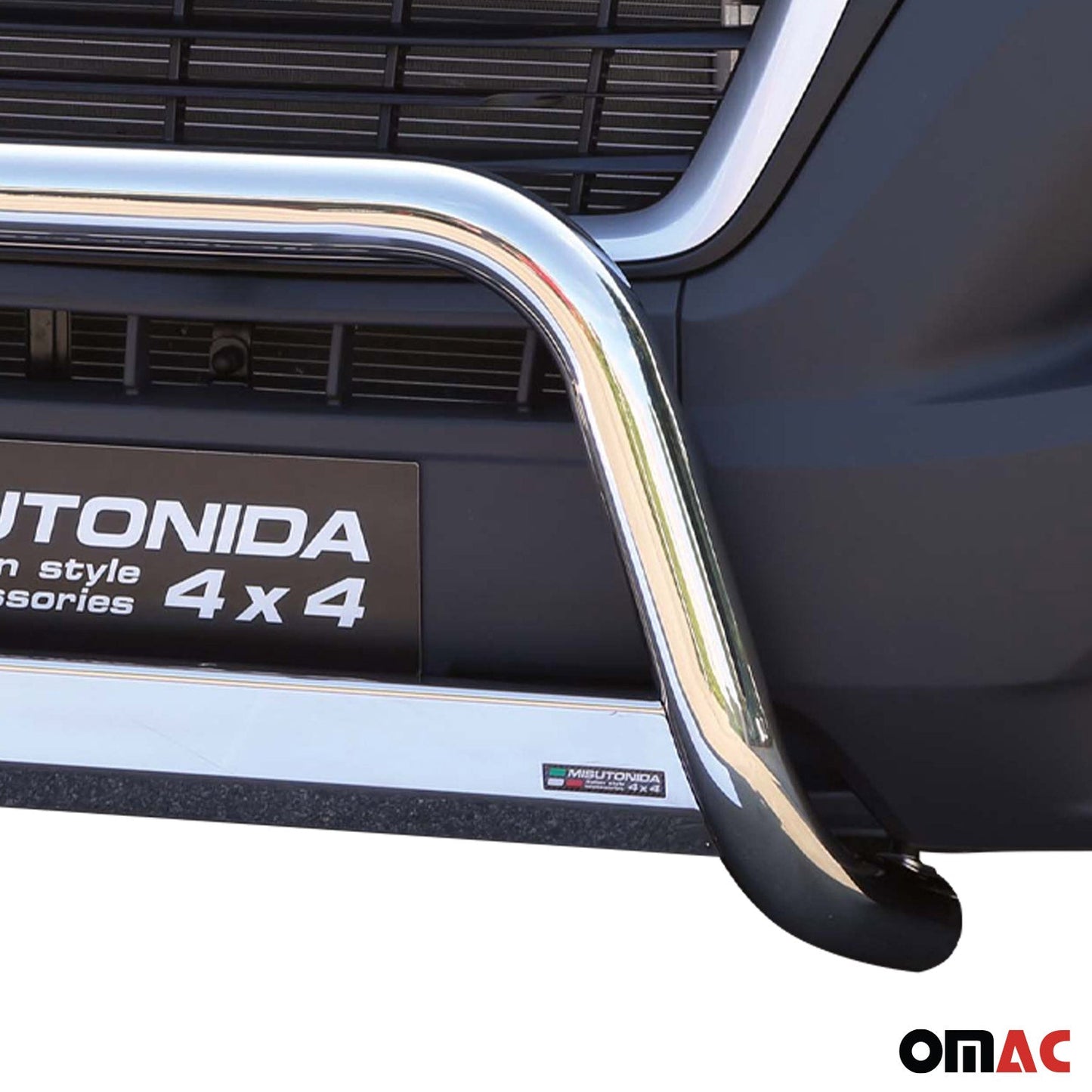 Bară de protecție/buton față pentru Peugeot Boxer 2014-2025, ø63mm, oțel, argintiu