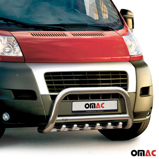 Frontbügel Frontschutzbügel für Fiat Ducato 2006-2016 Stahl Silber mit ABE