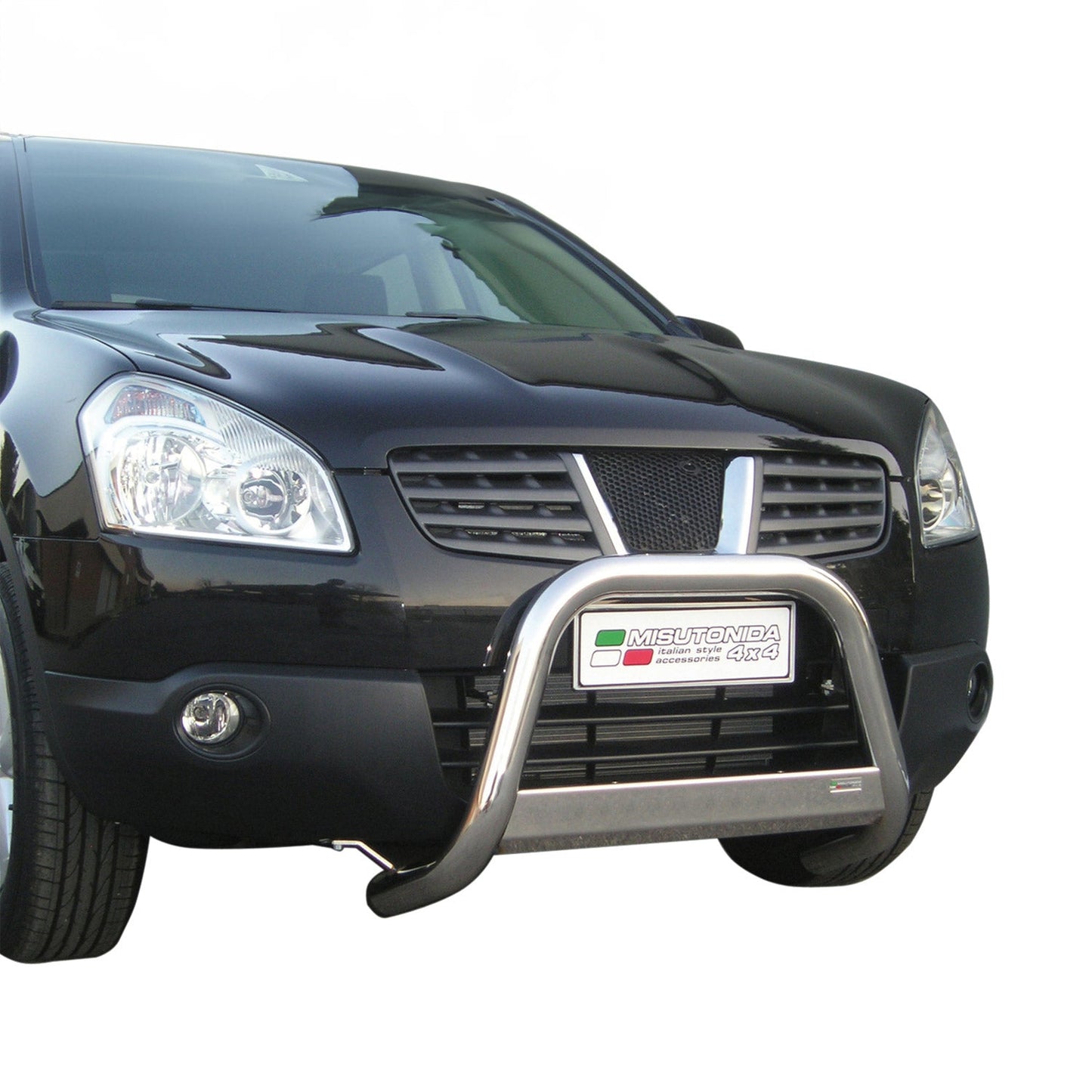 Frontbügel Frontschutzbügel für Nissan Qashqai 2007-2010 ø63mm Stahl Silber