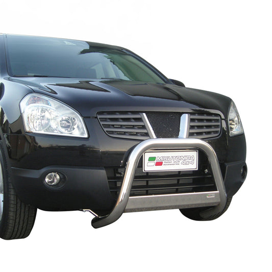Frontbügel Frontschutzbügel für Nissan Qashqai 2007-2010 ø63mm Stahl Silber