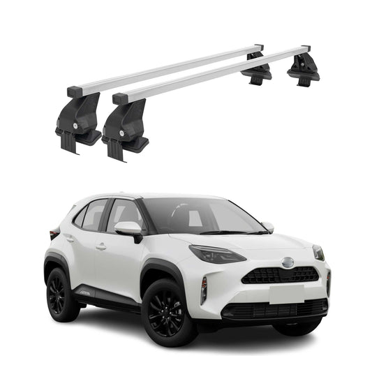 Menabo Dachträger Grundträger für Toyota Yaris Cross 2020-2025 Stahl Grau 2tlg