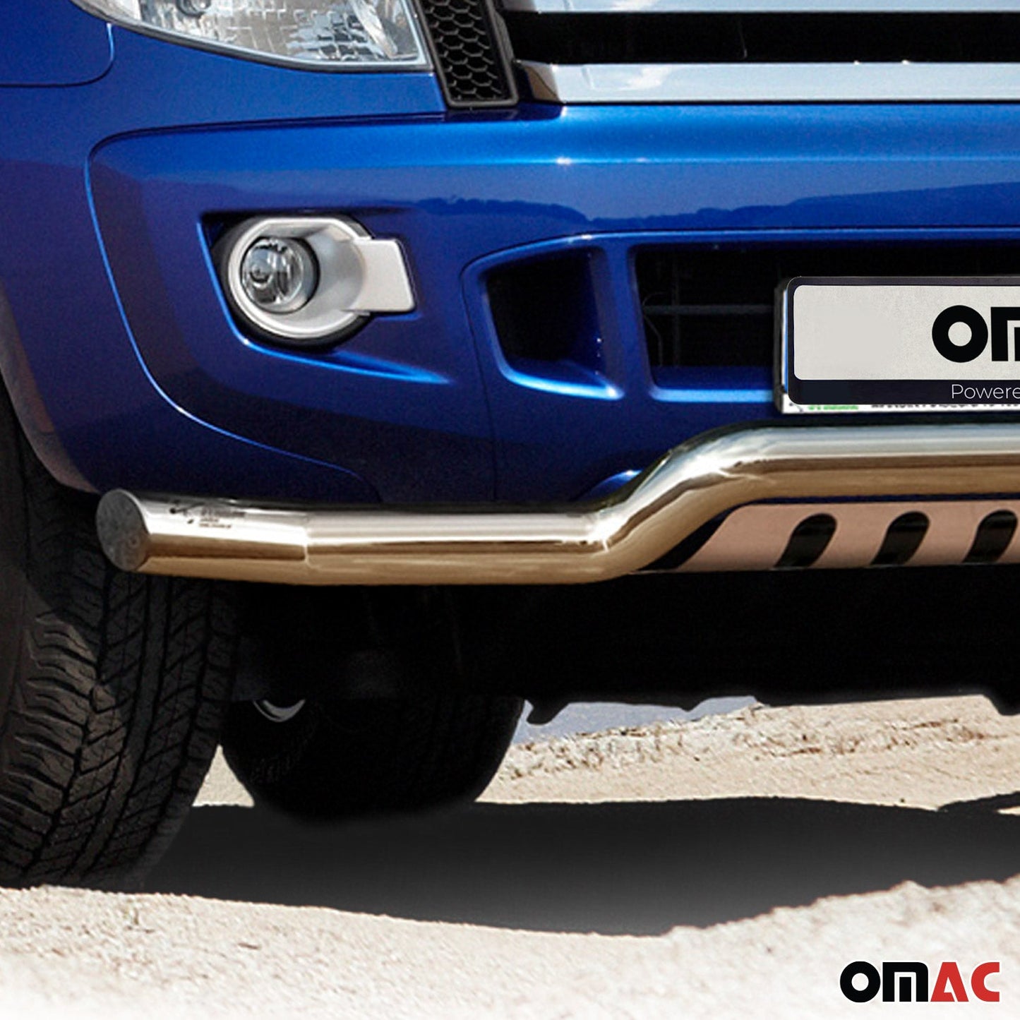 Edelstahl Frontschutzbügel für Ford Ranger 2012-2016 mit ABE Silber Rammschutz