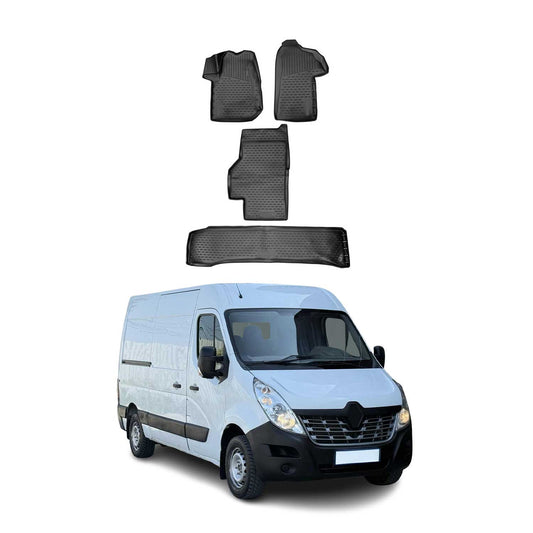 2010-2024 Renault Master Fußmatten TPE Schwarz 4 tlg