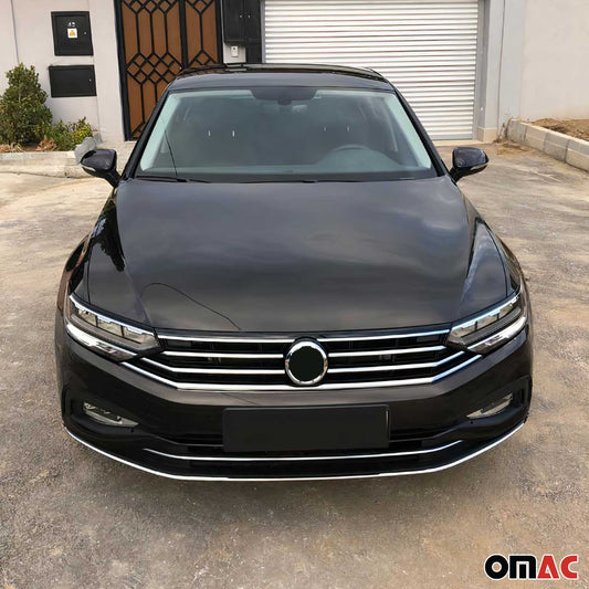 Benzi decorative grilă bare de protecție pentru VW Passat 2019-2025, oțel inoxidabil cromat, set 3 piese